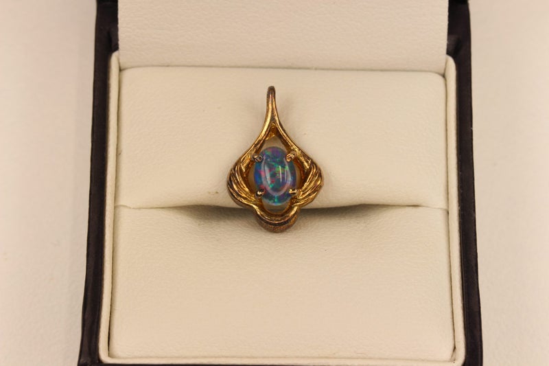 Gold Plated Opal pendant Carousel 1