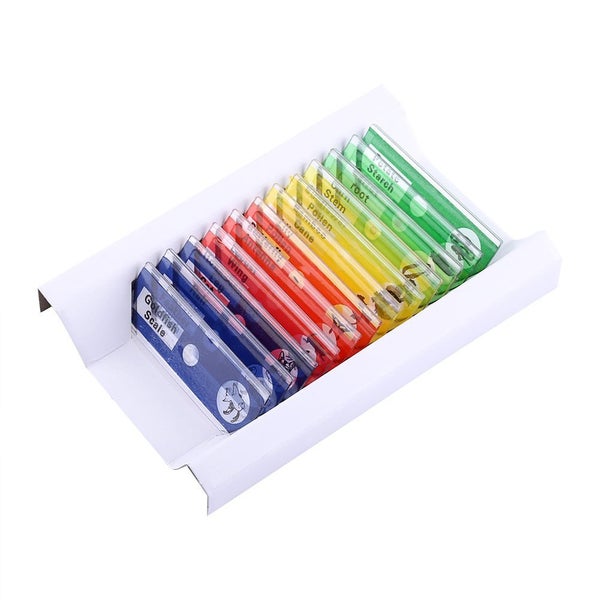 Plastic Prepared Microscope Slides Insects Flowers Mix color Carousel 1