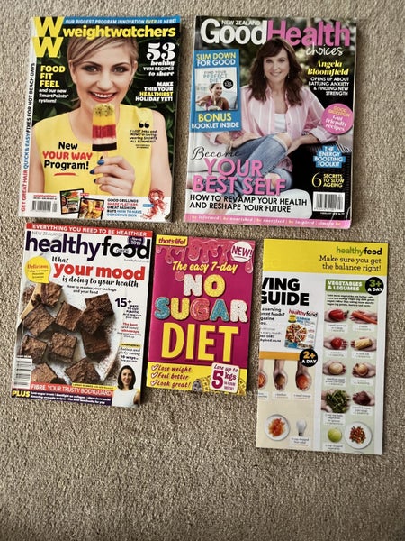 magazines x 3 plus 2 info pamplets on Healthy living Carousel 1