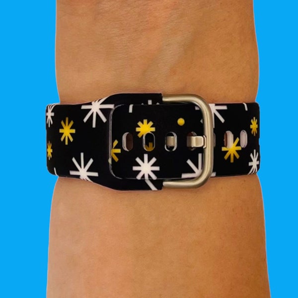 Silicone Pattern Watch Straps compatible with the Garmin Vivoactive 4 Carousel 5