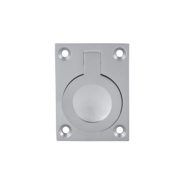 Gainsborough Ring Flush Pull 38x50mm Satin Chrome 6600SCC Carousel 1