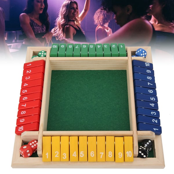 Dice Game Math Game Wooden Board Pub Party Family Parent Child Interactive Game Carousel 1