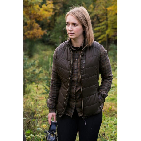 Deerhunter Lady Heat Padded Waistcoat Wood Carousel 1