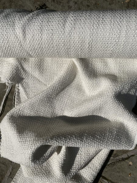 Cream boucle textured fabric Carousel 7