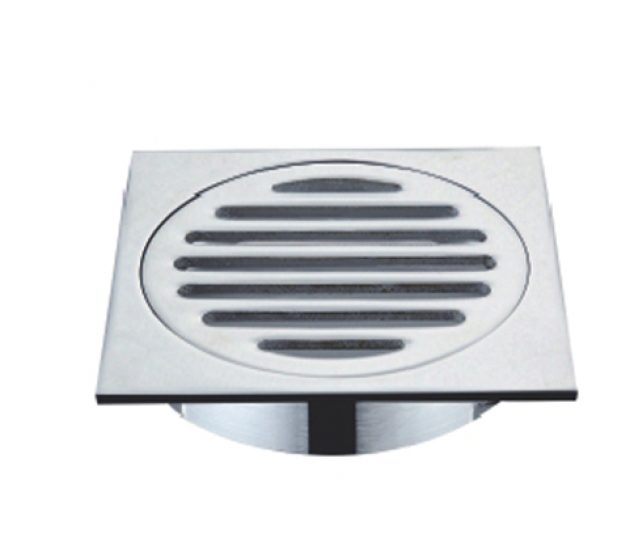 TILE FLOOR WASTE 85X85MM CHROME [BATHROOM CLEARANCE] Carousel 3