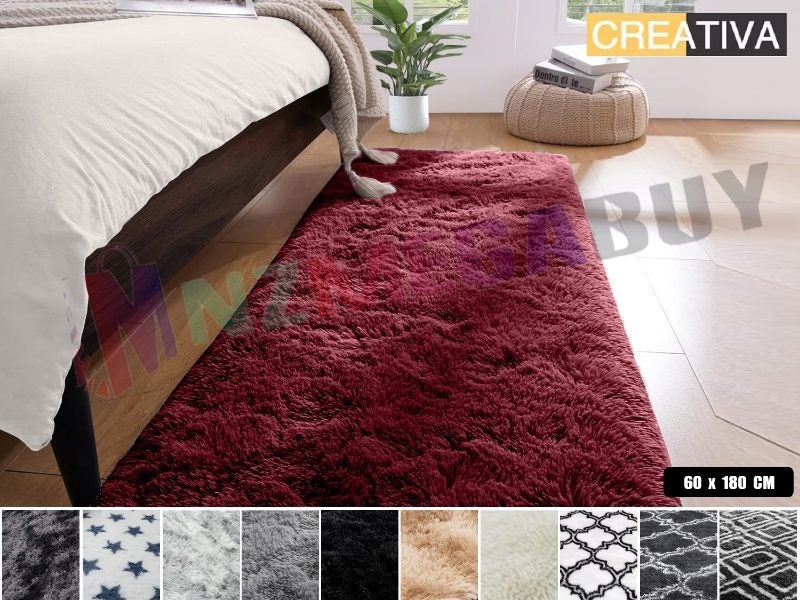 Fluffy Runner Rugs 60 x 180cm Carousel 1