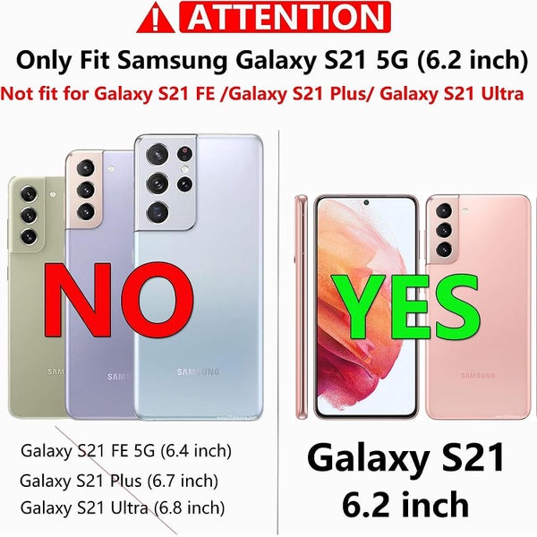 1x Shockproof Phone Case Cover for Samsung Galaxy S21 w Screen Protector Carousel 2