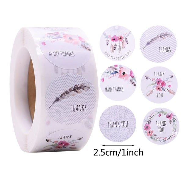Gift Sealing Stickers 500pcs Thank You Love Design Diary Scrapbooking Sti CHK177 Carousel 11