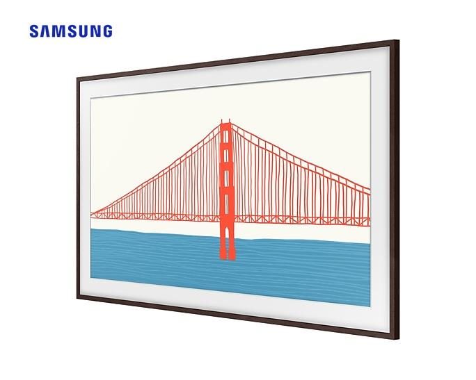 Modern Bezel for The Frame TV 85" Brown Carousel 1