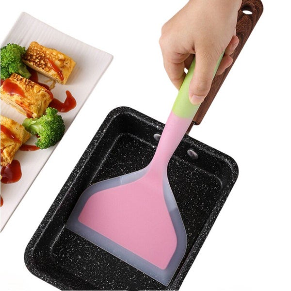 1PCS Random Color Silicone Kitchen Ware Cooking Utensils Spatula Beef Carousel 2