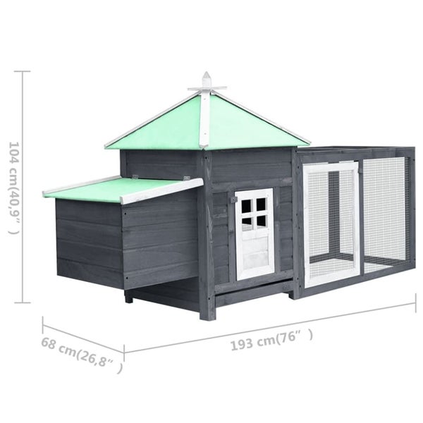 Nz Local Stock-chicken Coop with Nest Box Grey Solid Firwood Oibkno Carousel 2