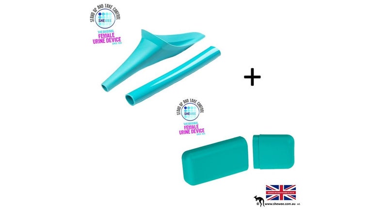 GENUINE SHEWEE FLEXI + CASE- AQUA Female Urination Device63004014715266114