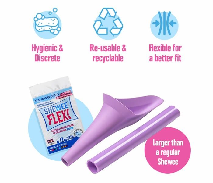 SHEWEE FLEXI - AQUA Female/ Ladies Portable Urination Device Carousel 5