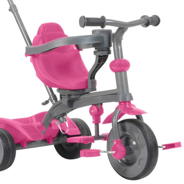 Trike Star 10m+ Kids Trike 3In1 Ride On Push Parent Handle Pedal Tricycle Pink Carousel 3