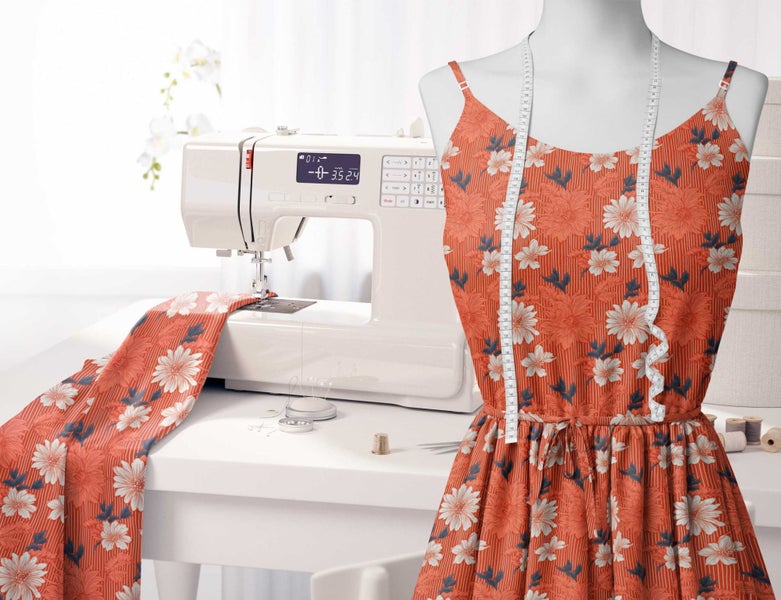 Soimoi Velvet Blue Fabric By the Yard - 54 Inch Wide - Florals, Leaves Print Carousel 6