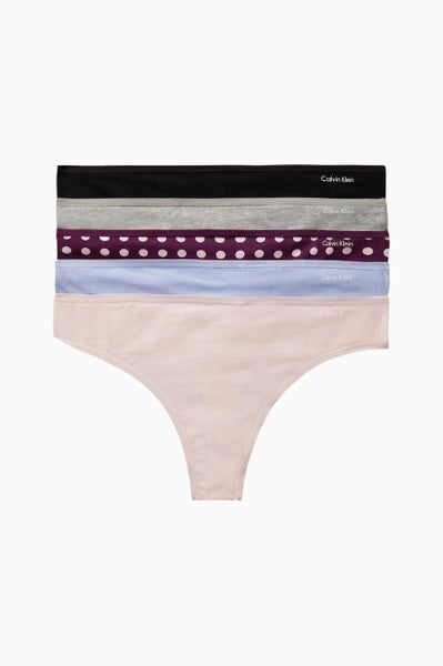 Calvin Klein Signature Form 5 Pack Thongs Carousel 1