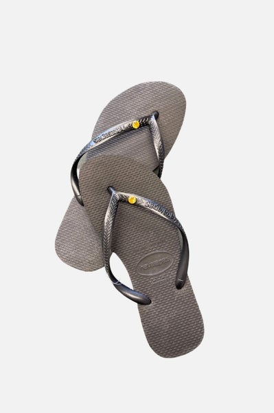 Havaianas Youth/Adult Crystal Shine Flip Flops Carousel 1