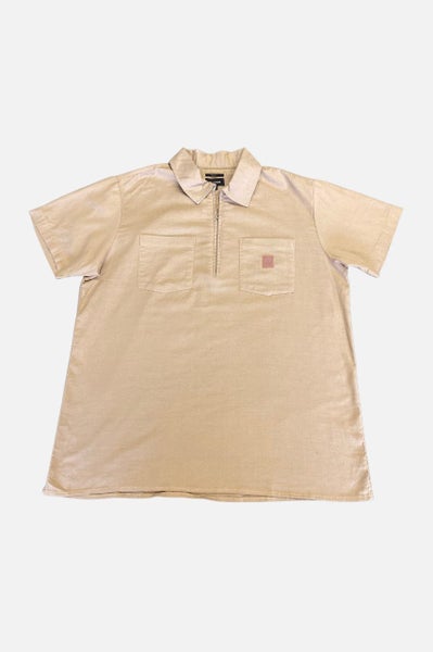 Brixton Lang S/S Reserve Woven Shirt in Khaki - Size Medium Carousel 1