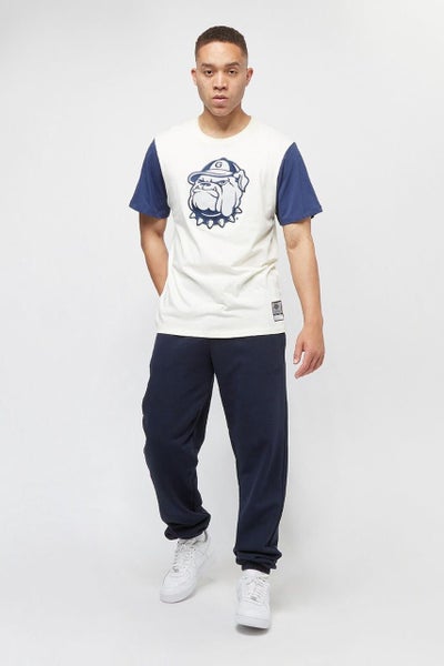 Mitchell & Ness Color Blocked Short Sleeve Tee Georgetown Carousel 3