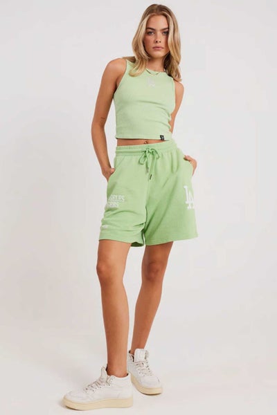 Majestic MLB Womens Los Angeles Dodgers Boyfriend Shorts Carousel 4