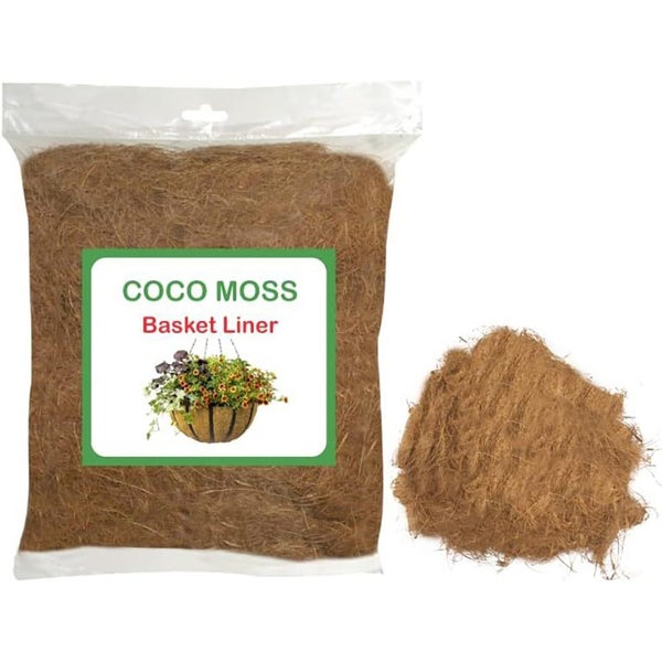 Northcote 300g Coco Rusk Fibre Loose Plant Liner Bag for Hanging Planter Basket Carousel 1