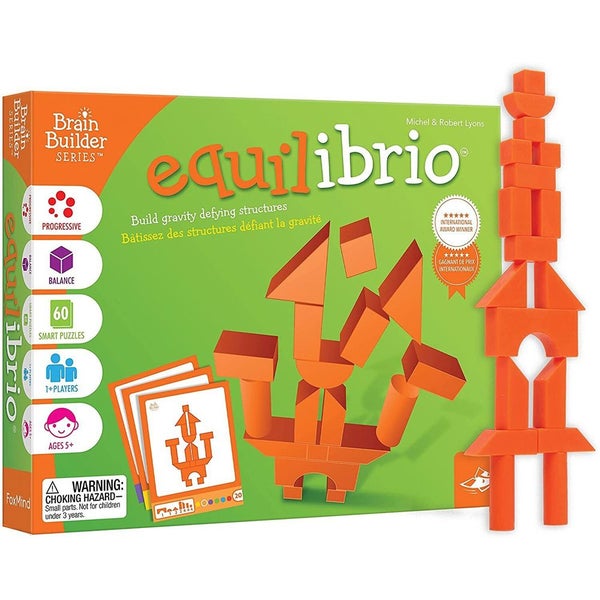 Foxmind Brain Builder Series Equilibrio Game Learning Card Building Play Kids 5+ Carousel 1