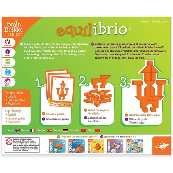 Foxmind Brain Builder Series Equilibrio Game Learning Card Building Play Kids 5+ Carousel 2