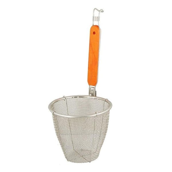 Mesh Pasta Strainer Sieve Blanching Spaghetti Skimmer Colander Kitchen Silver Carousel 2