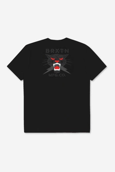 Brixton Mens Sparks SS Tailored Tee in Black Carousel 2