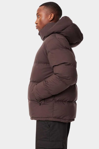 Huffer Mens Block Down Jacket in Cocoa Carousel 2