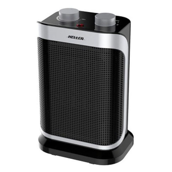 Heller HCFH1500B 1500W Portable Ceramic Oscillating Fan Heater Desk Floor Black Carousel 1