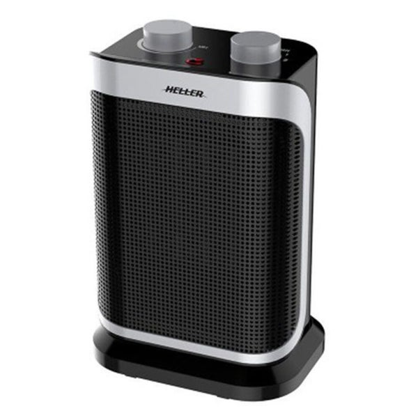Heller HCFH1500B 1500W Portable Ceramic Oscillating Fan Heater Desk Floor Black Carousel 2