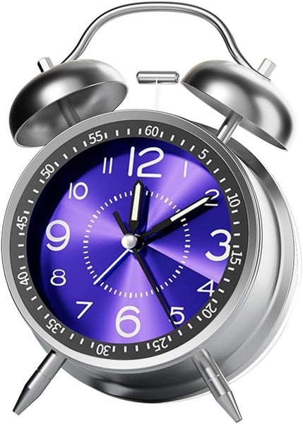 Loud Quartz Retro Analogue "ALARM CLOCK" Night Light Table Clock Alarm Carousel 1