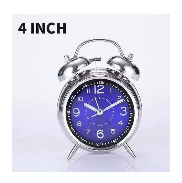 Loud Quartz Retro Analogue "ALARM CLOCK" Night Light Table Clock Alarm Carousel 10
