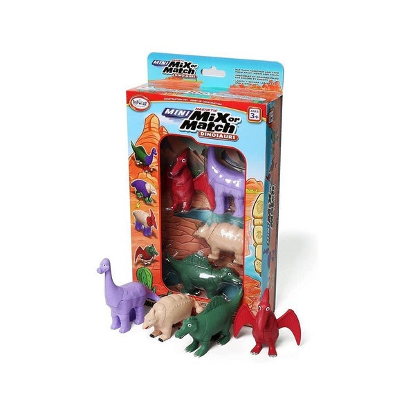 Popular Playthings Magnetic Mini Mix or Match Set 2 Dinosaurs Animal Toy Kids 3+ Carousel 1