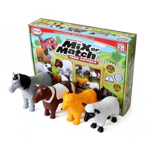 Popular Playthings Magnetic Mix or Match Farm Animals 1 Toy Kids Children 2y+ Carousel 1