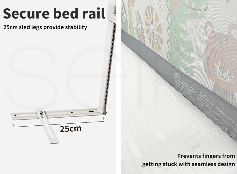 Bopeep Kids Baby Safety Bed Rail Guard Adjustable Folding Child Toddler Queen62864734139521112