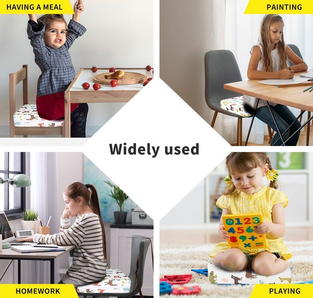 Kid Chair Cushion High Seat Pad Baby Infant Safe Booster Toddler Dinning Cushion Carousel 10