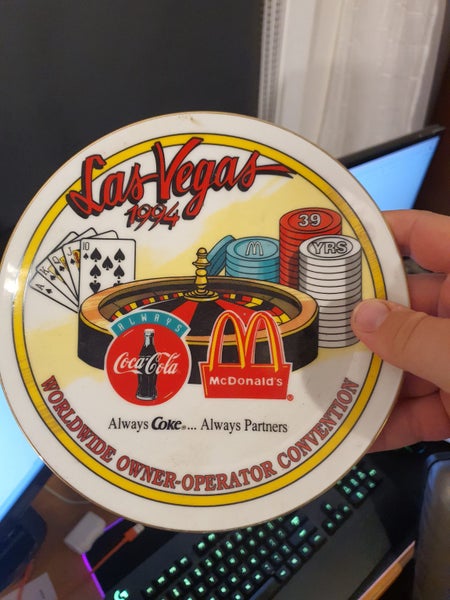 Mcdonalds Las Vegas 1994 plate Carousel 1