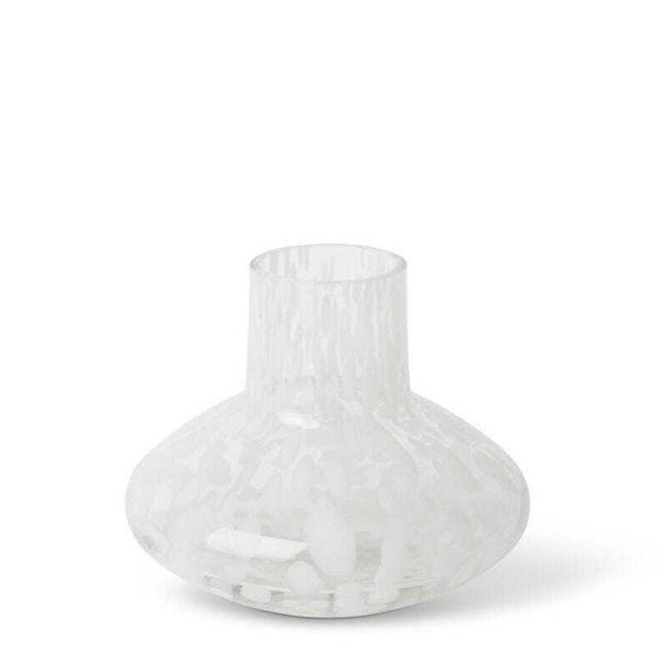 E Style 23cm Glass Bailey Plant Flower Vase Tabletop Display Home Decor WHT Carousel 1