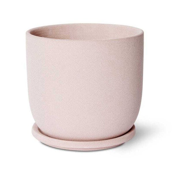 E Style Allegra 19cm Ceramic Plant Pot w Saucer Home Decor Planter Pink Carousel 1