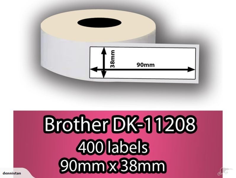 DK-11208 Brother Compatible Printing Label 90x38mm with Holder Carousel 2