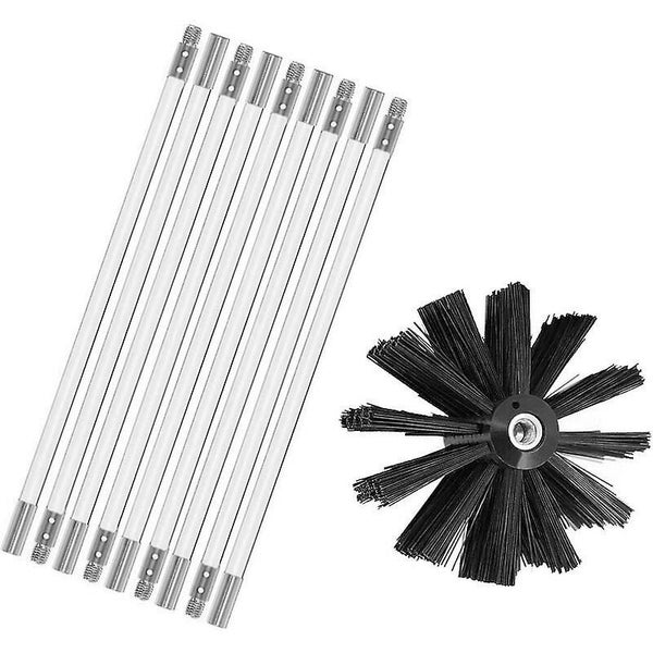 Chimney Sweep Kit Chimney Cleaning Tool Chimney Brush Kit Includes 9 X 410mm Fl Carousel 1