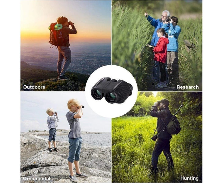Binoculars for Adults Kids Folding Compact with Weak Light Night Vision Clear Carousel 6