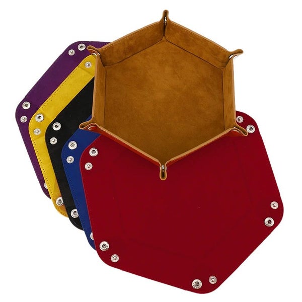 Dungeons and Dragons(DND) Purple hexagonal folding hexagon dice tray Carousel 2
