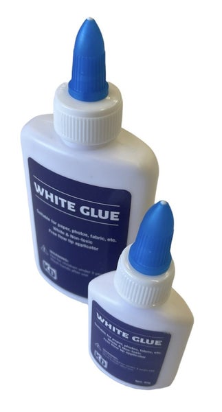 2-in-1 120g + 40g Liquid White Glue Free Flow Tip Applicator for Paper, Photo... Carousel 1