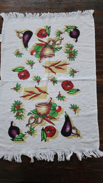 ~" Vintage Cotton Tea Towel "~ Carousel 2