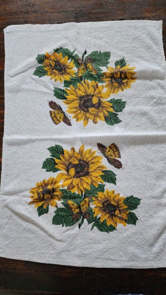~" Vintage Cotton Tea Towel " ~ Carousel 1