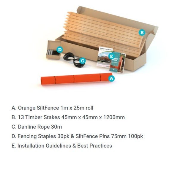 Silt Fence Kit - - - [25m kit] Carousel 1