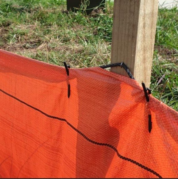 Silt Fence ORANGE - - - [1m x 25m roll] Carousel 1